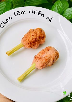 Hình của món Chạo tôm chiên sả.