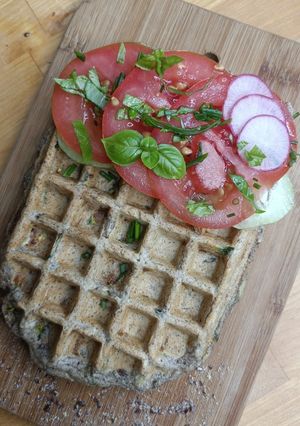 Une photo de 🌱 Gaufre à la courgette
