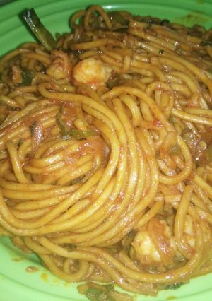 Foto resep Mie Goreng Udang Pedas Manis