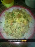 Sultan chips and crumble egg