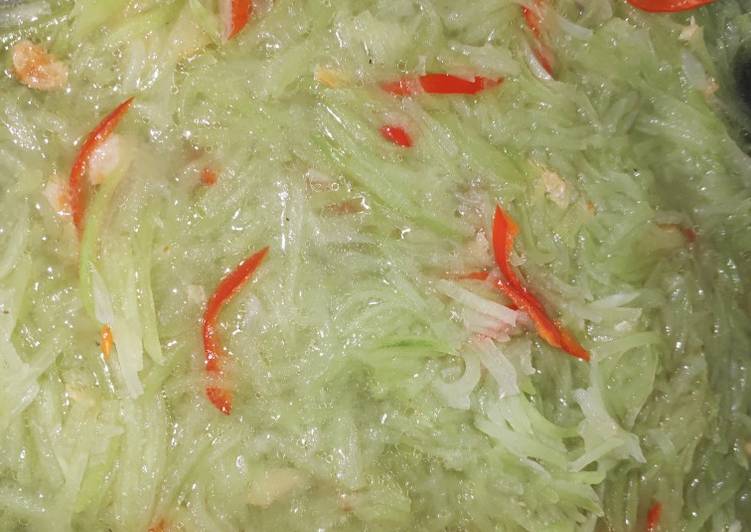 Resep Tumis Labu Udang Kering, Lezat