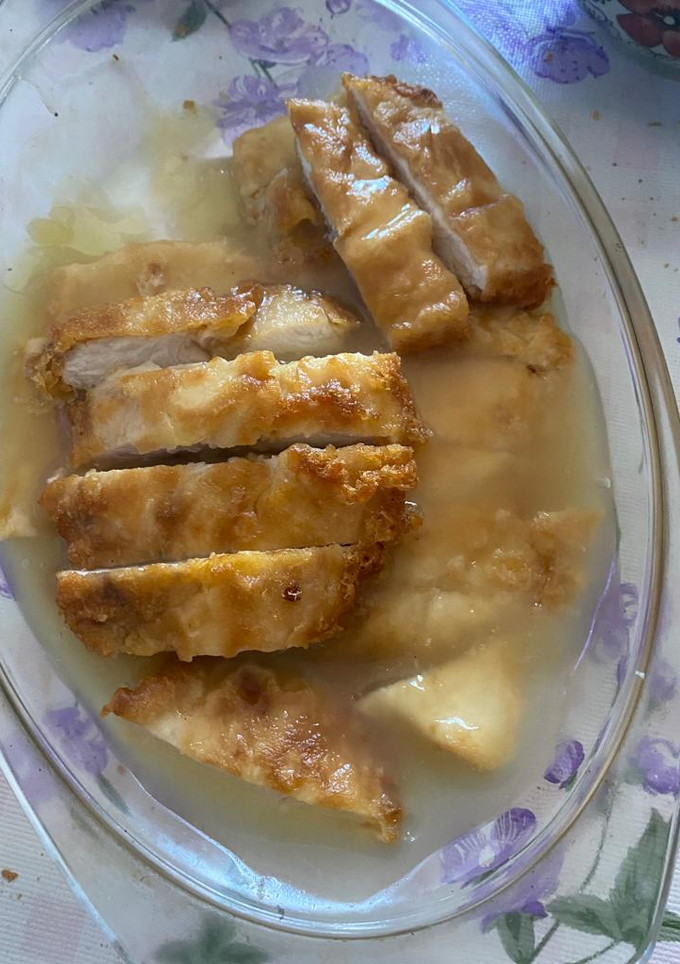 Una foto de Pollo al limón estilo chino