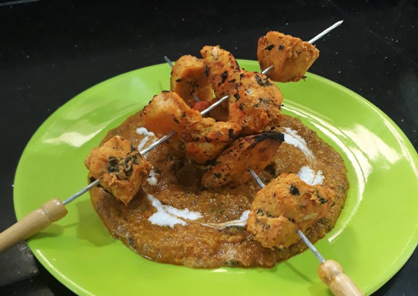 Roasted Butter Chicken..in YUMMY gravy # chicken gravy