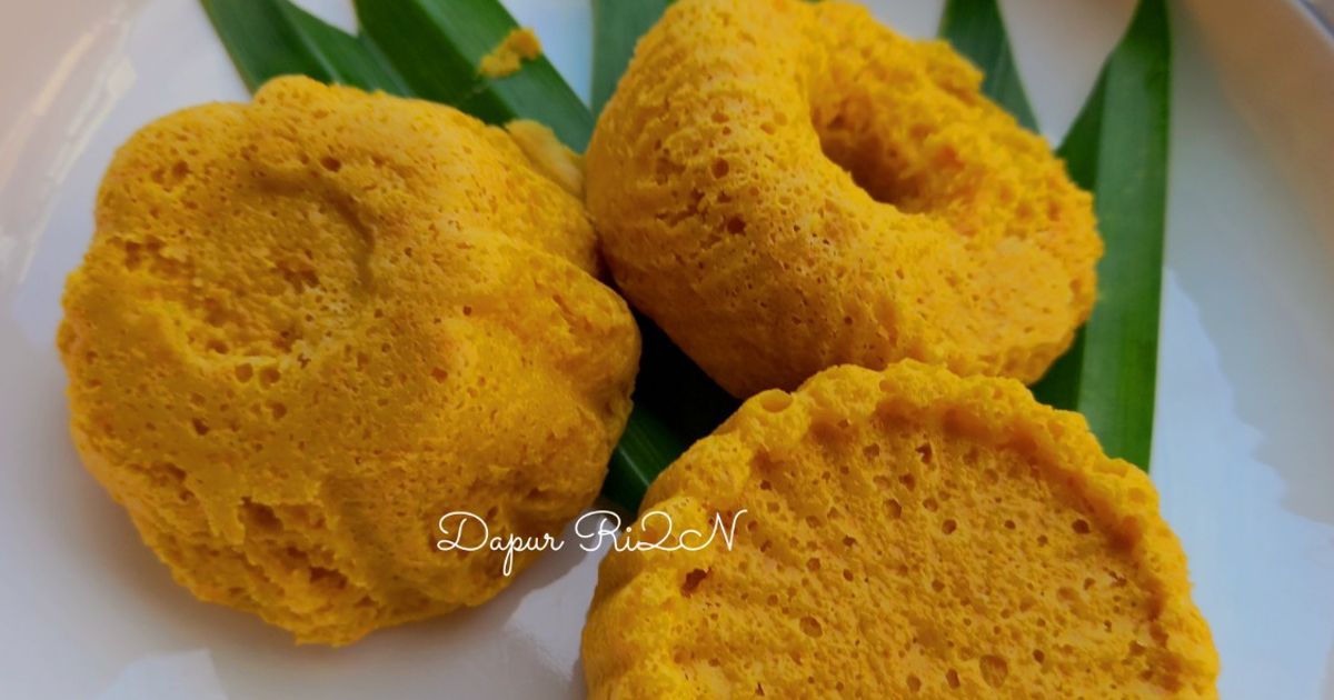Bolu Labu Kuning (Low Carb) versi kukus