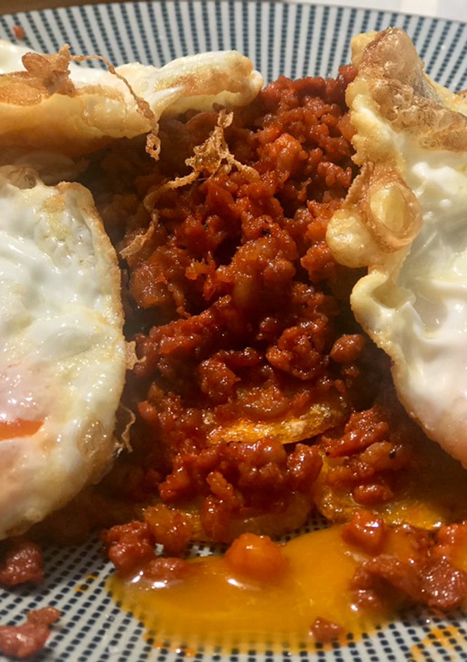 Una foto de Huevos con zorza