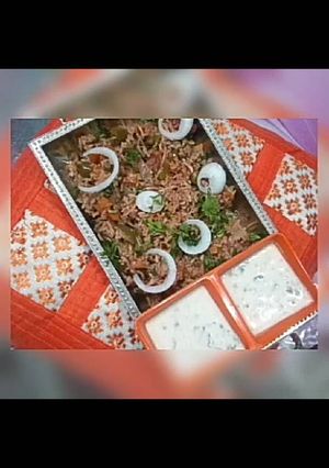A picture of Veg dum biryani.