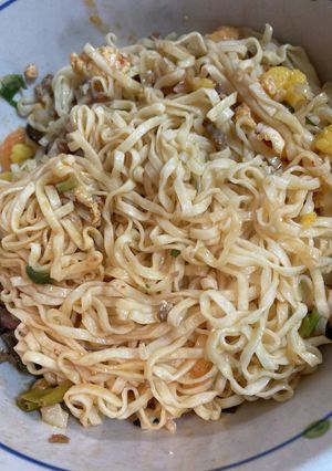 A picture of Cup Noodles → Dry Kimchi Ramen.