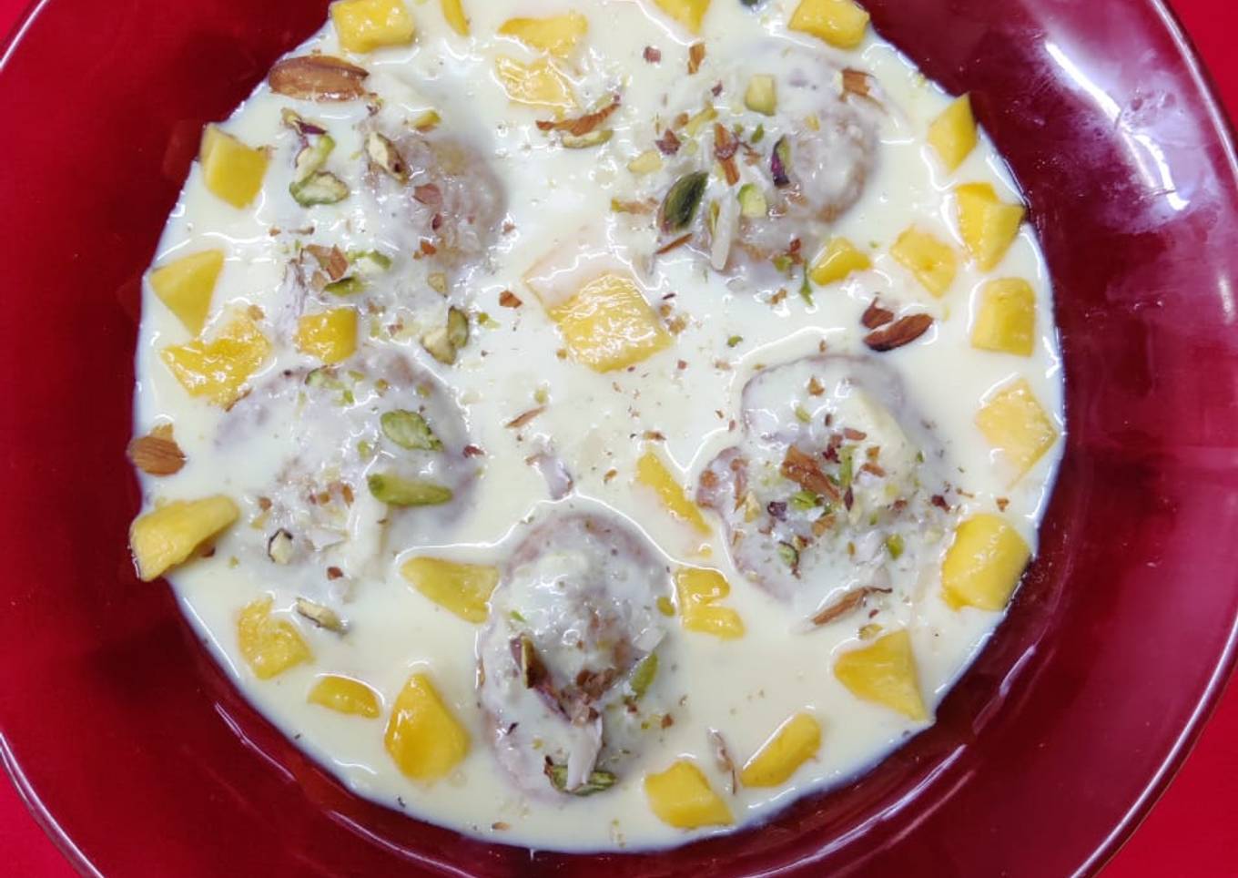 Mango Malpua Rabdi