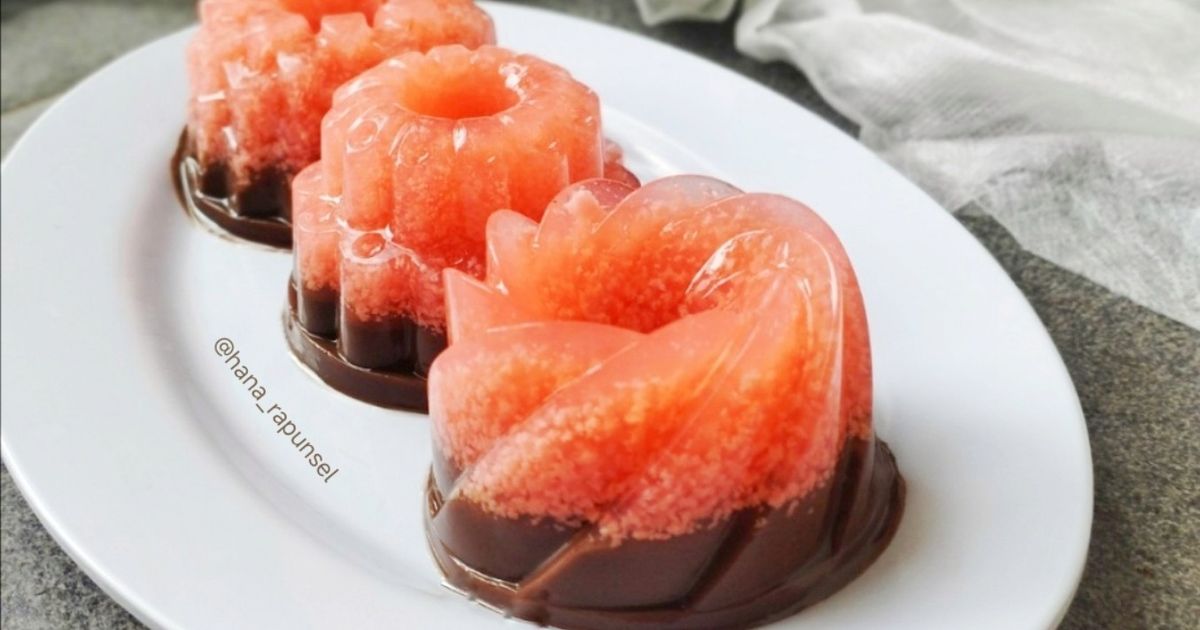 Puding Lumut Coklat