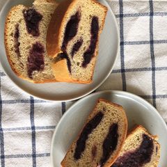 A picture of Purple sweet potato 🍠 toast.