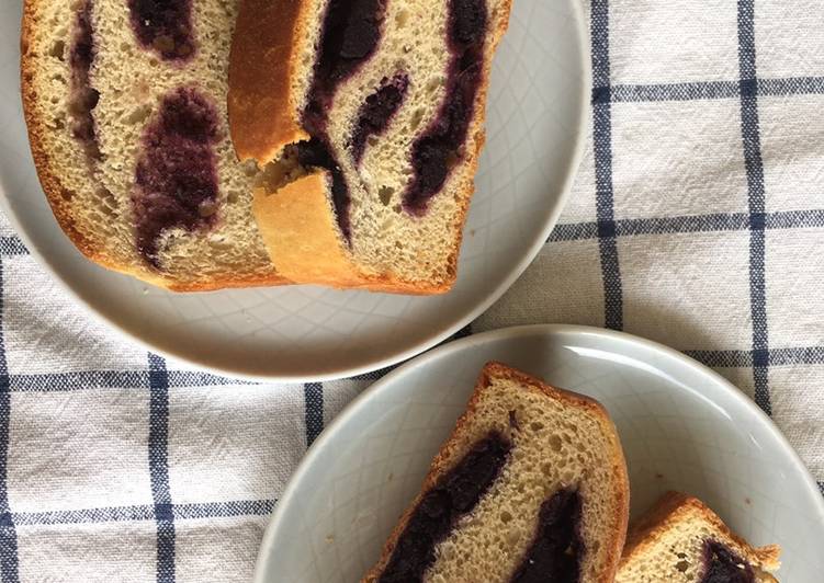 Steps to Prepare Super Quick Homemade Purple sweet potato 🍠 toast