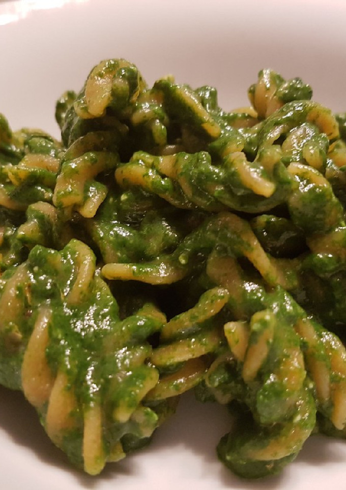 Una foto de Pasta con espinacas sin gluten