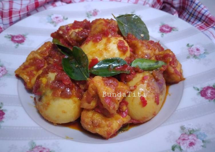 Resep Populer 620.Balado Telur Pedas Manis Ala Warung