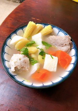 山藥玉米筍排骨湯 的食譜成品照片