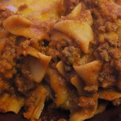 A picture of Skillet lasagna.
