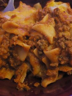 A picture of Skillet lasagna.
