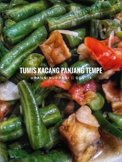 Foto resep Tumis Kacang Panjang Tempe