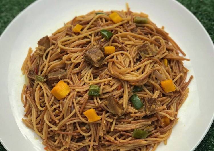 Recipe of Favorite Fried spaghetti | Easy Recipe For Two