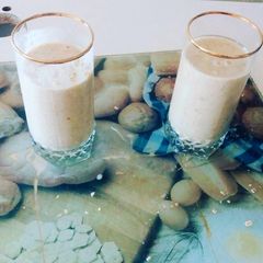 A picture of Oats, Pineapple and Banana Smoothie.