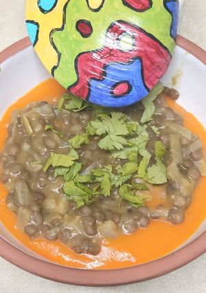 Foto principal de Crema de Zanahorias y Patatas con Lentejas
