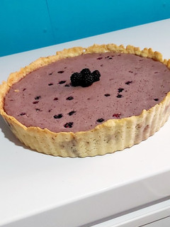 Una foto de Tartaleta Cheesecake De Mora