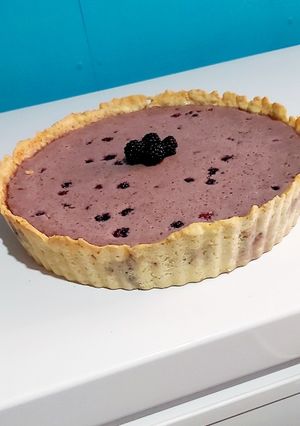 Una foto de Tartaleta Cheesecake De Mora