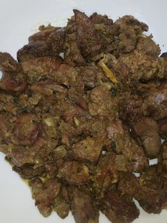 صورة لوصفة كبدة الدجاج مشرملة