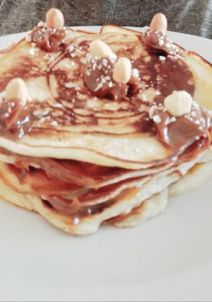Una foto de Hot cakes 🤤🌰🥞