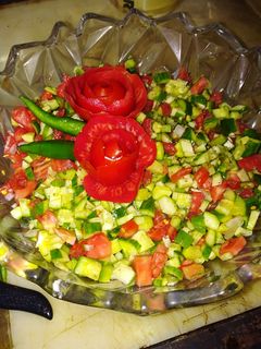 عکسی از دستور ایده تزیین سالاد شیرازی