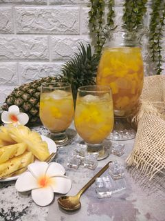 Foto resep Koktail Nanas, Kolang Kaling