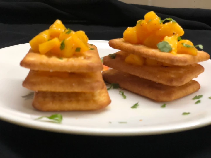 Easy Way Make Recipe Mango salsa crackers that is Really Delicious, Tasty}