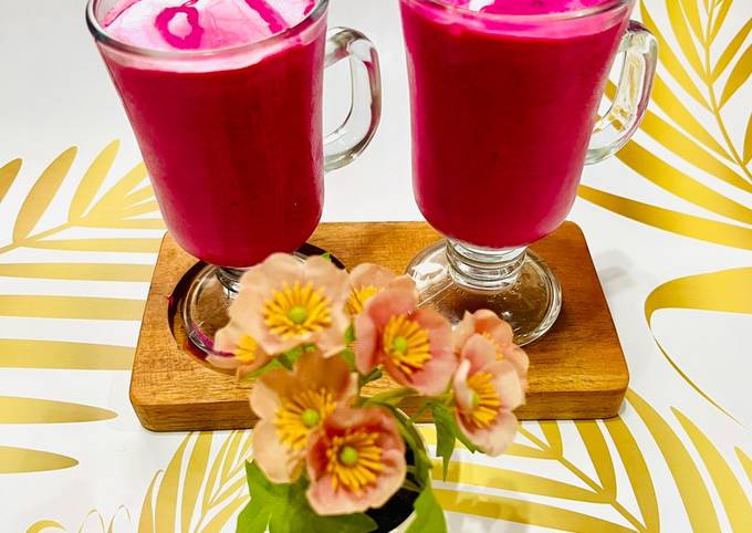 Resep 338. Smoothies Segar 👍 Pisang Dan Buah Naga Oleh Juliana Tendeas ...