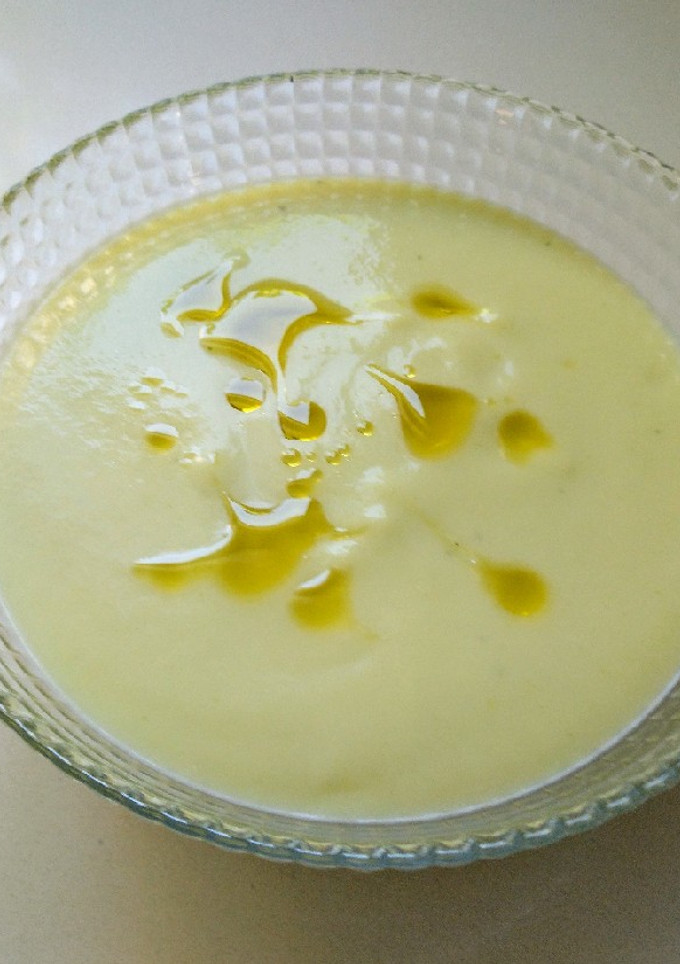 Una foto de Crema de calabacín
