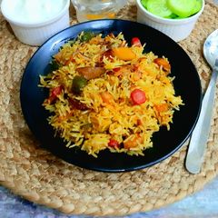A picture of Veg biryani.