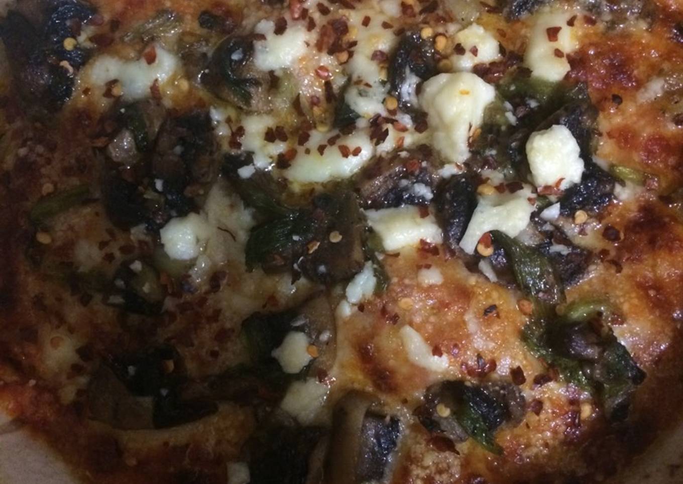 Quick and easy one-pan pizza with thin flour tortillas