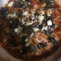 A picture of Quick & Easy Thin Crust Tortilla Skillet Pizza.