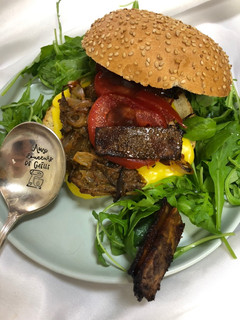 Une photo de Burger vegan façon pulled pork
