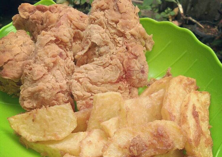 Resep Ayam goreng Kentucky ekonomis renyah yang Bikin Ngiler