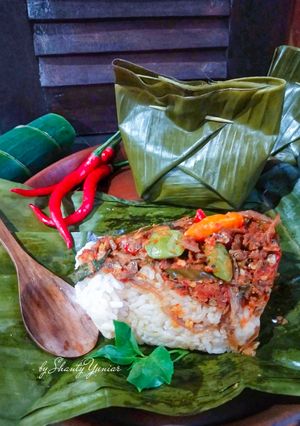 Foto resep Sego Gegog Sambal Teri Pete