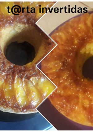 Una foto de Tarta invertida de manzana o mandarina