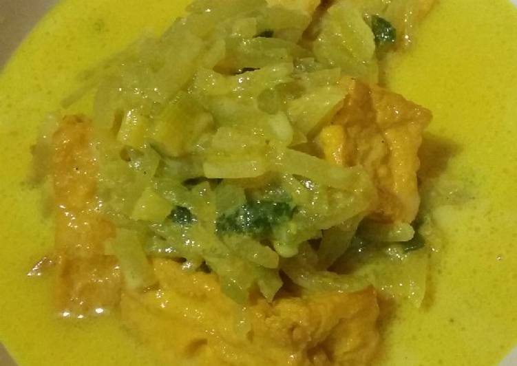 Sayur tahu labu siam fiber creme