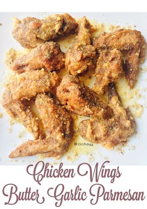 Foto resep Chicken Wings butter Garlic Parmesan