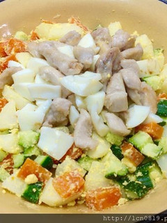 雞肉蔬菜沙拉 的食譜成品照片