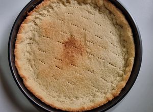 Una foto de Masa kuchen o pie SIN Huevo