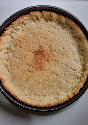 Una foto de Masa kuchen o pie SIN Huevo