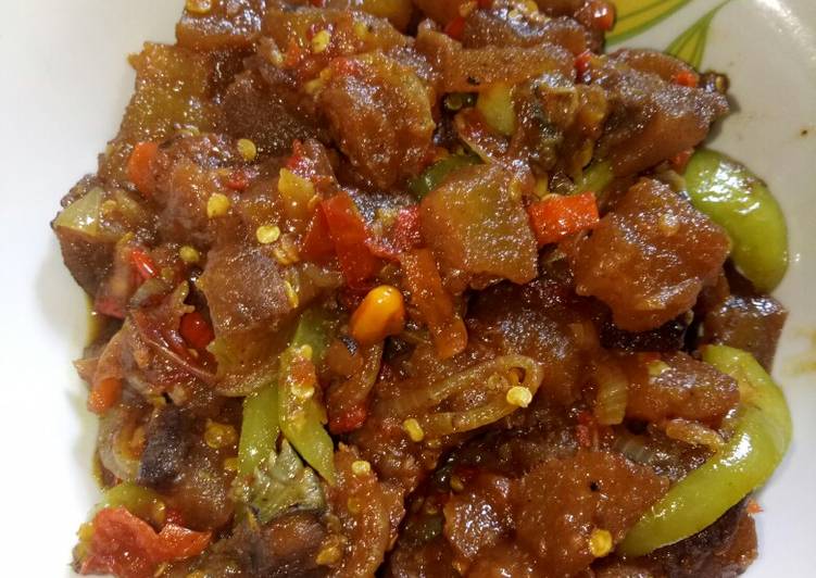 Recipe: Delicious Oseng kikil Mercon