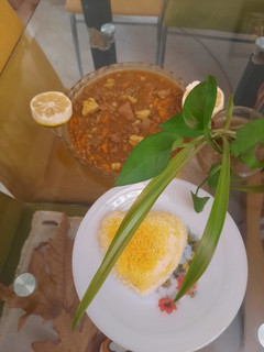 عکسی از دستور خورشت عدس با گوشت بوقلمون