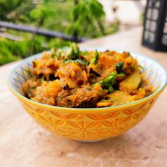 A picture of Halwai Style Kaddu ki Sabzi.