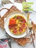 PEPPERONI SPINACH OMELET  AIRFYER