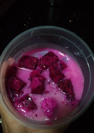 Foto resep Buah Naga X Yakult